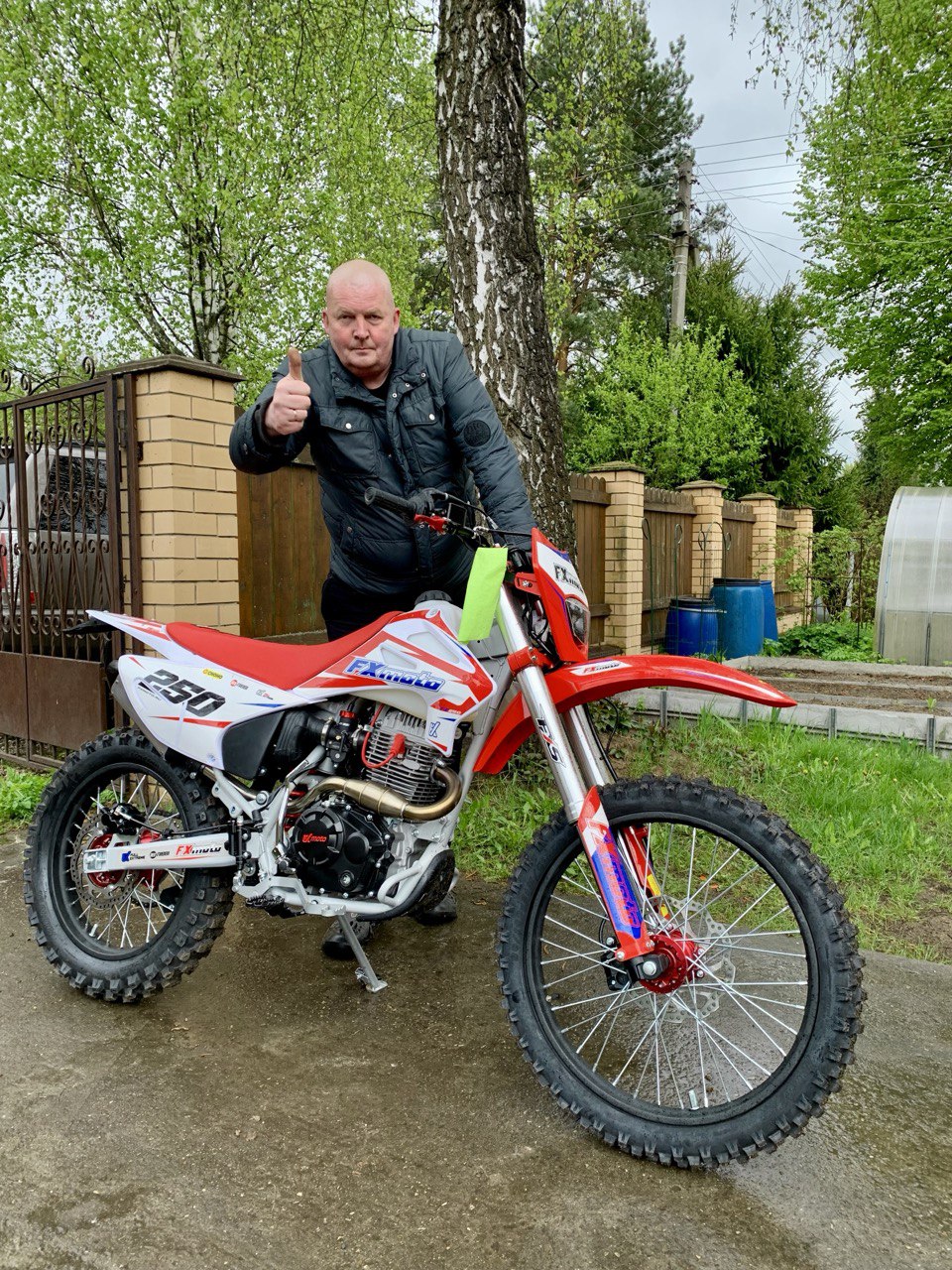 FXMOTO YZ 250 Red White-45