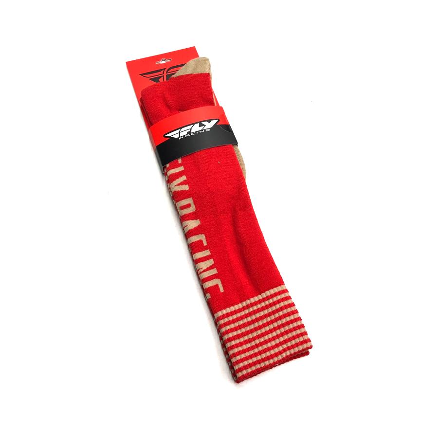 Носки FLY RACING MX Pro красные/хаки (толстые) Носки FLY RACING MX Pro красные/хаки (толстые)